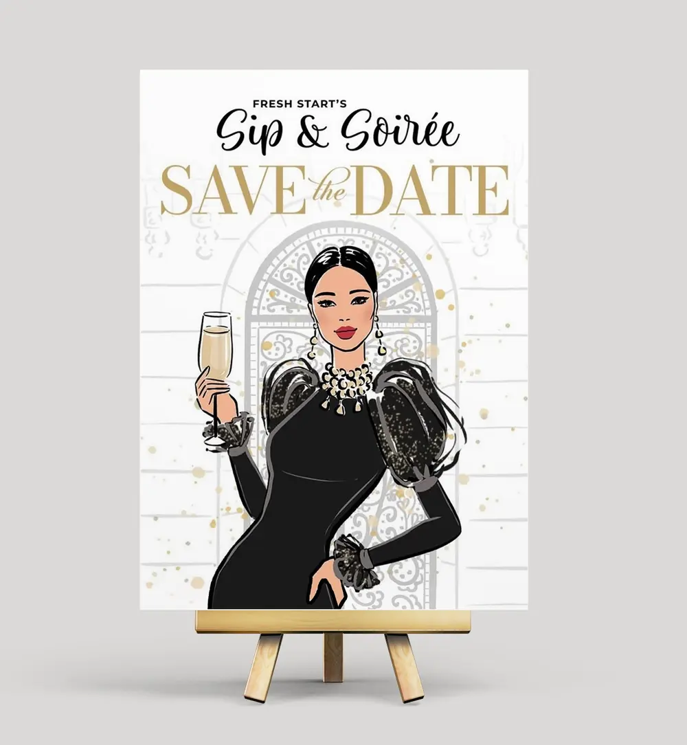 Art for Fundraising Event & NGO Branding — illustration by Anastasiia Asiosi