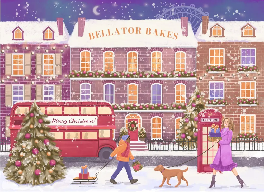 Christmas London Packaging — illustration by Anastasiia Asiosi