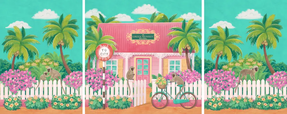 Tropical Art for the Bag — illustration 3 by Anastasiia Asiosi