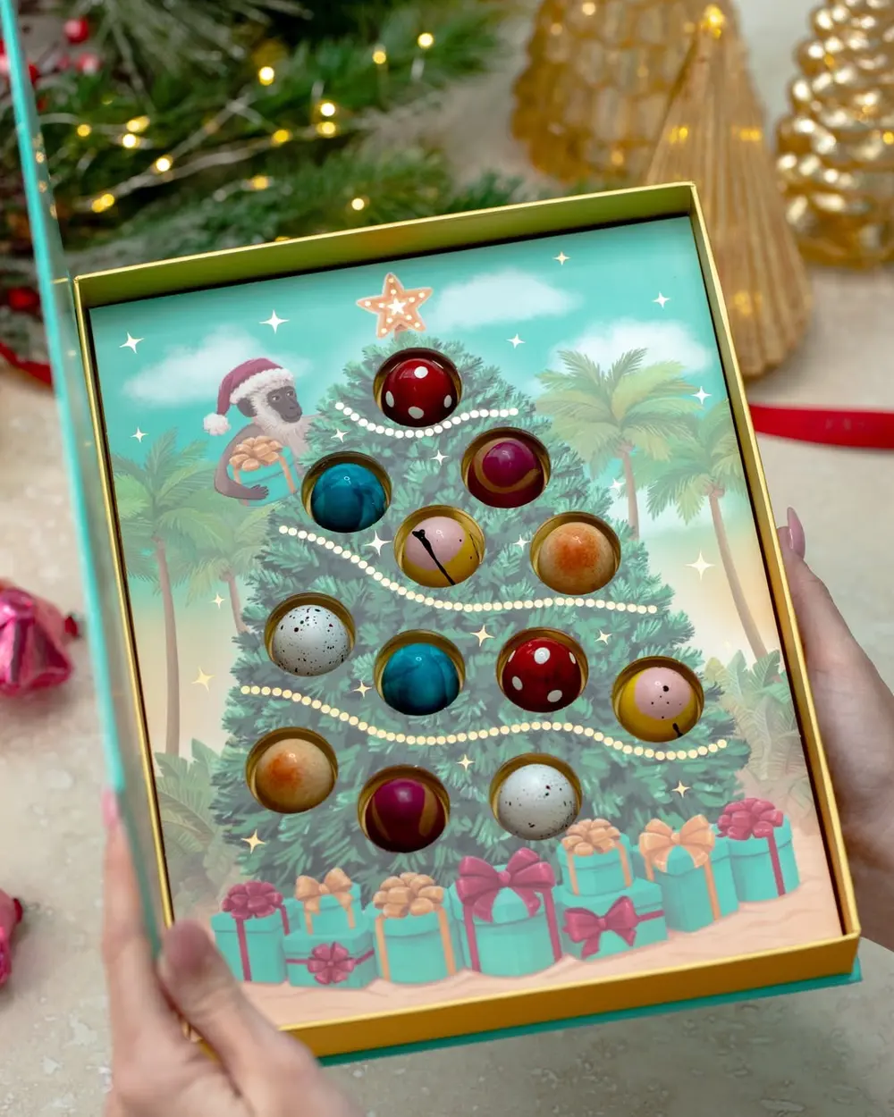 Carribean Christmas Chocolate Box — illustration 3 by Anastasiia Asiosi