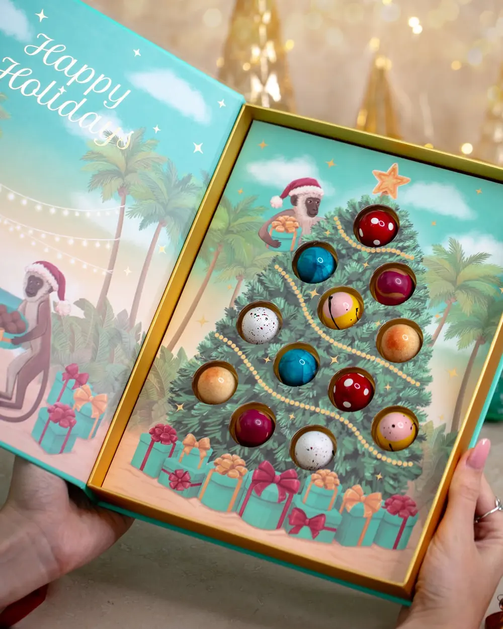 Carribean Christmas Chocolate Box — illustration 6 by Anastasiia Asiosi