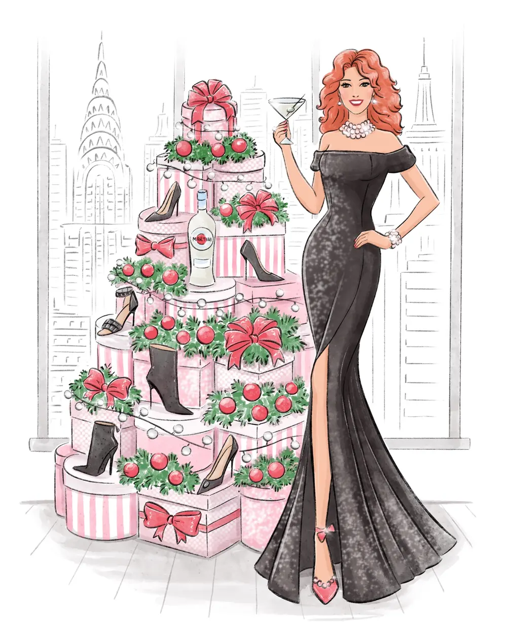 Real Estate Holiday Campaign — illustration 3 by Anastasiia Asiosi