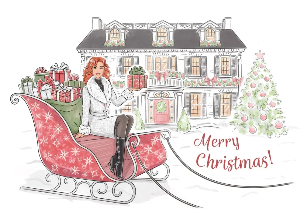 Real Estate Holiday Campaign — illustration 4 by Anastasiia Asiosi