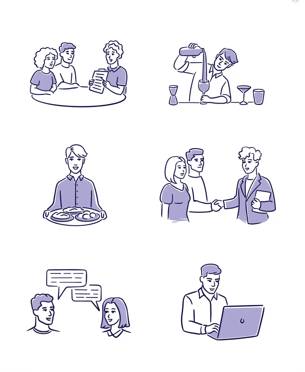 Wedding Agency Workbook Illustrations — illustration 5 by Anastasiia Asiosi