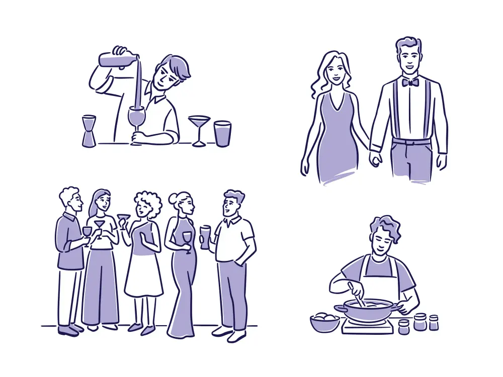 Wedding Agency Workbook Illustrations — illustration 10 by Anastasiia Asiosi